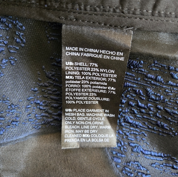 CHICO'S Traveler Giraffe Print Organza Jacquard Jacket - Picture 5 of 6